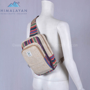 Sac à bandoulière en chanvre vegan pour hommes, pochette de poitrine pour dame, HBBH 0125 a - Product Image 2