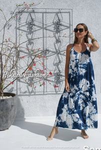 เดรสแม็กซี่ลายดอกไม้สำหรับผู้หญิงเดรสแขนยาวทรงหลวมสไตล์ลำลองสำหรับฤดูใบไม้ร่วงฤดูหนาว2024ตามสั่ง - Product Image 3