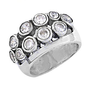 Últimos anillos de lujo de Plata de Ley 925 CZ, Zirconia cúbica de alta calidad, joyería para fiesta de boda para regalo de aniversario de compromiso - Product Image 1
