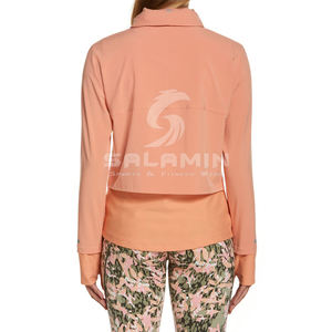 เสื้อฮู้ดแขนยาวผ้าฝ้าย100% สำหรับผู้หญิง,แฟชั่นใหม่สีทึบแบบซิปรูดขึ้น - Product Image 2