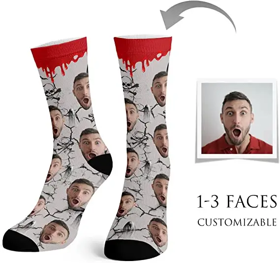 factory Funny Custom Socks 3D Printing Sports Men Woman Socks Wholesale Drop Ship