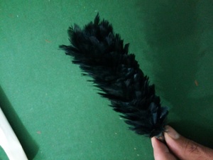 Plume longue et large de couleur noire sur mesure pour chapeau Shako 1806 Wings - Product Image 6