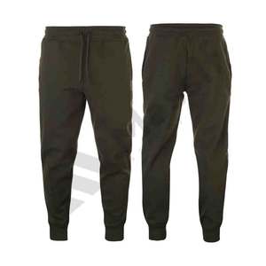 Pantalones de chándal informales elásticos de cintura alta personalizados para hombre, ropa deportiva de lana ligera, técnica de teñido liso, servicio OEM disponible - Product Image 2