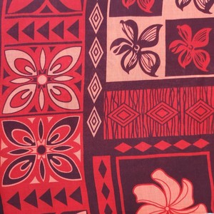 ร้อน Polynesian ประเพณีชนเผ่าดอกไม้พิมพ์ผ้า - Product Image 3