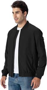 Veste bomber en toile de haute qualité pour homme, coupe-vent, légère, vintage, personnalisable, vêtement de golf de plein air, tendance - Product Image 5