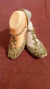 Indian Women Khussa <b>Shoes</b> Khussa <b>Shoes</b> for Women Pakistan Women Khussa - Product Image 2