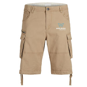 Nuevas llegadas al por mayor: Pantalones cortos cargo lisos para hombre, OEM, los más vendidos, casuales, de verano, de secado rápido, transpirables, de cintura alta con botones. - Product Image 5