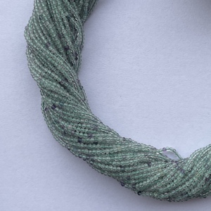 2mm 3mm 4mm Naturel Micro Vert Fluorite Pierre Facettes Pierres Précieuses Perles Brin Fabrication de Bijoux Fournisseur En Gros Usine En Ligne - Product Image 2