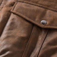 Blouson aviateur en cuir tendance pour homme, fermeture éclair, toile respirante, coupe-vent, écologique, séchage rapide, couleurs personnalisables