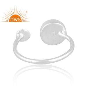 Anillo apilable de plata de ley con gema amatista Natural, joyería fina - Product Image 4