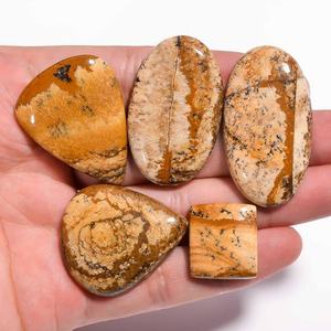 Cabochon de jaspe d'image naturelle de haute qualité pierre précieuse en vrac pour la fabrication de bijoux pour pendentif/bague prix de gros par unité - Product Image 3