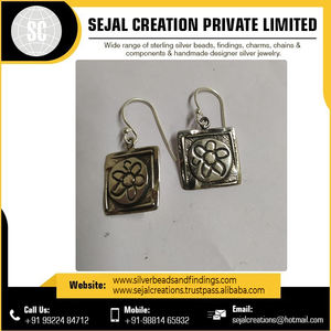 Boucles d'oreilles en argent sterling 925 faites à la main en gros - Product Image 4