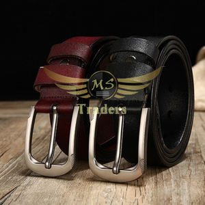 เข็มขัดหนังวัวแนววินเทจของผู้ชาย,เข็มขัดหนังวัวแท้หัวเข็มขัดแบบไม่เป็นชั้นความยาวตามที่กำหนด - Product Image 6