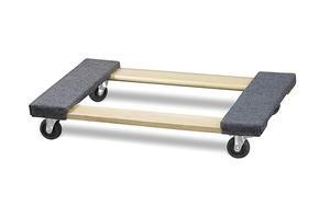 Chariot de transport à roues, haute capacité, léger, en polypropylène, déplacement fluide dans toutes les directions, capacité de 660 lb, chariot de transport pour le bois - Product Image 6