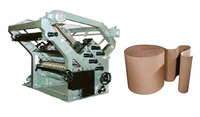Nouvelle machine à fabriquer des boîtes en carton ondulé BOXMAC Single Facer Double Profile Kraft Paper Roll, moteur, engrenage, roulement, 110 pièces/min