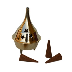 Brûleur d'encens en laiton traditionnel meilleure qualité fait à la main en gros à faible coût - Product Image 3