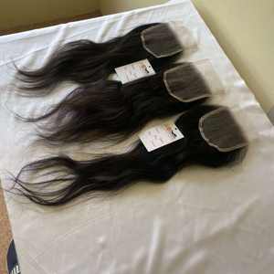 Pelo brasileño Swiss HD encaje Frontal/cierre/peluca, cierre de encaje HD transparente, cutícula virgen alineada Remy extensiones de cabello humano - Product Image 1