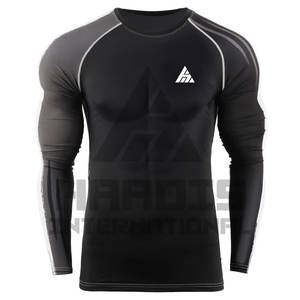 Oem Respirant Youth Gym Training Rash Guard Manches complètes Impression personnalisée Sun Wear Compression Krown Rashguard Hommes 2025 - Product Image 1