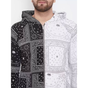 Ensemble de survêtement imprimé color block pour homme, veste à fermeture éclair et pantalon, dernière collection, vêtements de sport, vente en gros, survêtement de jogging personnalisé - Product Image 4