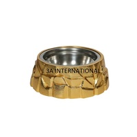 Les chiens et les chats mangent soigneusement la nourriture Bols pour chiens et pots de serveur de nourriture pour animaux de compagnie Vente à chaud en laiton Bols pour animaux de compagnie Qualité durable