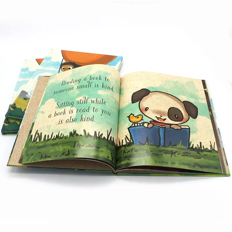 Colorful story children books kids book printing hardcover