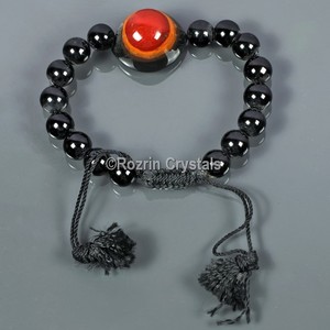Obtenez en ligne le Bracelet d'énergie Black jaspe avec Agate Eye: Bracelet d'énergie Black jaspe avec Agate Eye Power à vendre - Product Image 1