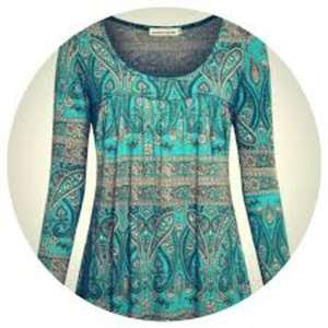 Vestido sombrilla de Cachemira hasta la rodilla con cintura natural - Product Image 1