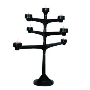 Rotating Cast Iron Candelabra for wedding centerpiece &anniversary party decoration and birthday party decoration item