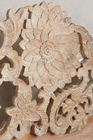 Tête de lit pliable artisanale en bois de manguier massif, modèle IOD610, de la collection Indian Oak Designs, style traditionnel.