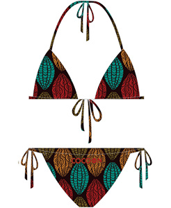 Traje de Baño Sexy con Tirantes para Mujer 2026, Conjunto de Bikini Clásico de Triángulo, Traje de Baño de Dos Piezas Ajustable para Mujer, Traje de Baño de Playa con Estampado de Tigre - Product Image 5