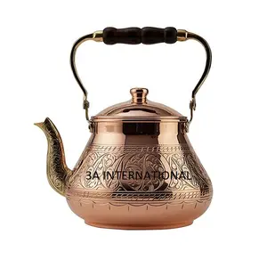 Kitchenware Accessories Catering Serving Usage Manufacture and Supplier Copper Tea Pot wholesale Turkish Coffee Pot
