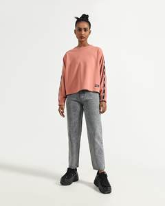 Sudadera con capucha personalizada para mujer, suéter con cremallera de Color sólido, venta al por mayor, envío directo - Product Image 6