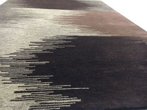 Tapis indien fait à la main moderne Ikat Design doux laine mélange couleurs coupe Pile Technique décoration intérieure ensembles de tapis anti-dérapant - Product Image 4