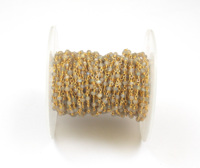 Chaîne de taille tendance en labradorite naturelle, perles faites à la main, breloque pièce en laiton plaqué or, idéale pour fêtes, fiançailles, mariages, cadeau