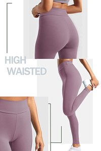 Fashion Womens Formal Mid-Waisted Breathable Cotton/Bamboo Workout <b>Leggings</b> for Gym Fitness Training - Product Image 6