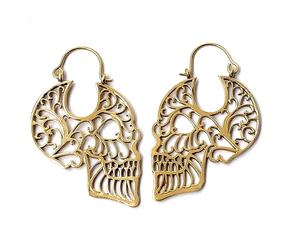 ตุ้มหูห่วงทองเหลืองชุบทองสำหรับศาสนาโบฮีเมียนน่ารักต่างหูรูปตัวเลขทันสมัย - Product Image 2