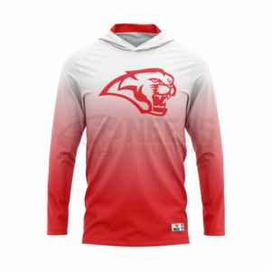 เสื้อยิงบาสเกตบอล Sublimated แบบกำหนดเองพร้อมฮู้ดโพลีเอสเตอร์100% - Product Image 2