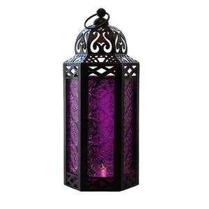 Moroccan Vintage Stainless Steel Lantern Fashionable <b>Hanging</b> <b>Candle</b> Holder Wedding Parties Home Use Trending Design Glass - Product Image 4