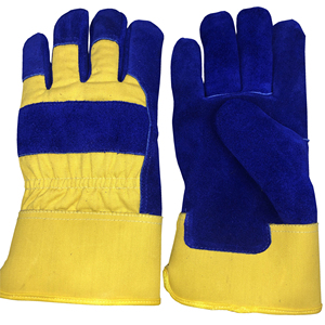 Gants de jardinage en cuir, gants de travail de protection en croûte de cuir de vache, gants de sécurité - Product Image 6