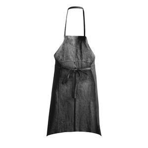 Vente directe Tablier à bavette sans manches en cuir véritable de grande taille tout usage pour la cuisine et le salon avec logo personnalisé - Product Image 4