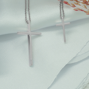 Collar cruzado de plata esterlina, joyería, etc. Y artesanía - Product Image 1