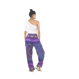 Pantalones harén de estilo Tribal dashiki para mujer, ropa, color púrpura, PP0004, 020060, 06, listo para enviar - Product Image 3