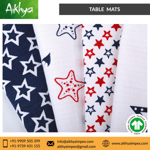 Alfombrillas para mesa de comedor, 100% algodón, diseño elegante, excelente diseño ecológico - Product Image 6