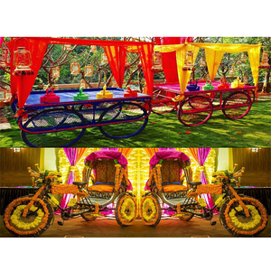 Mariage indien Sangeet décoration pousse-pousse/décrochage beau mariage Mehndi décoration Punjabi mariage fonction décor idées USA - Product Image 1