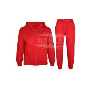 Survêtement de haute qualité pour hommes, 2 pièces, en tissu polaire et coton, avec fermeture éclair complète, pour les saisons d'hiver - Product Image 1