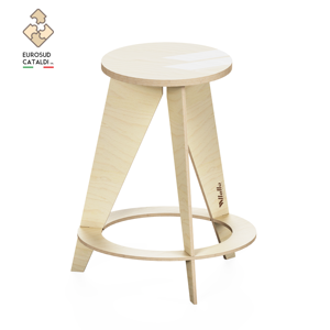 Best Italian <b>stool</b> wood by WLLALLA top quality for living room <b>office</b> an home. Resistant 12 mm birch - Product Image 1
