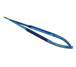钛合金微型剪刀高品质眼科仪器160毫米 | 钛微型角膜剪刀右尖头