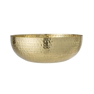 Bol à piédestal en Aluminium moulé en métal doré pour Fruits et décor dernière décoration de mariage bol à piédestal de créateur centres de table - Product Image 5