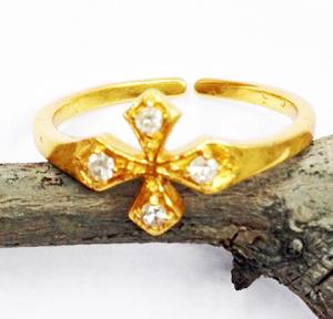 Fabriqué à la main En Argent Sterling 925 Plaqué or Diamant Quotidien Réglable Grossiste Fournisseur À La Mode Unique Anneaux de Pierres Précieuses - Product Image 1