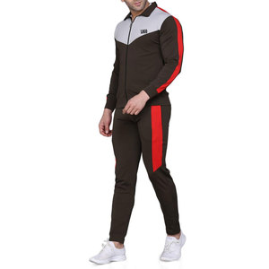Wholesale Men's Running Zipper Hoodie With Jogger Pants Casual Training Sweat Suits - Product Image 4